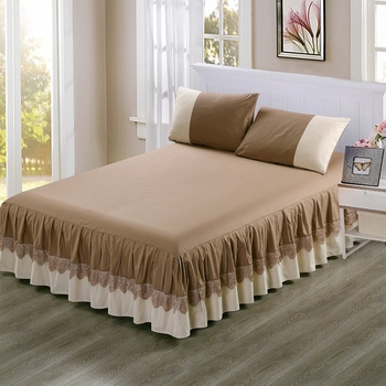 Nova proljetno-ljetna europskog stila pamuk bed skirt, protivklizna, jednobojna