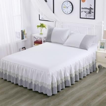 Nova proljetno-ljetna europskog stila pamuk bed skirt, protivklizna, jednobojna