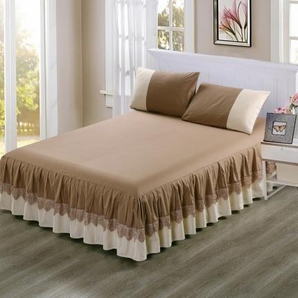 Nova proljetno-ljetna europskog stila pamuk bed skirt, protivklizna, jednobojna