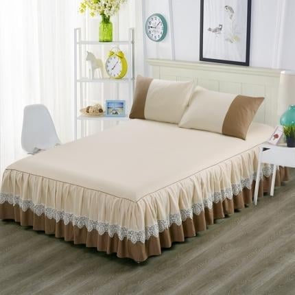 Nova proljetno-ljetna europskog stila pamuk bed skirt, protivklizna, jednobojna