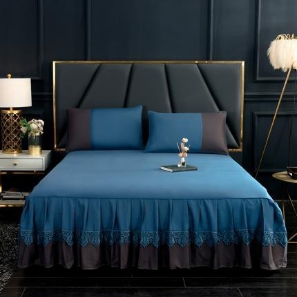 Nova proljetno-ljetna europskog stila pamuk bed skirt, protivklizna, jednobojna