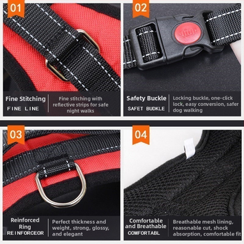 Suņa krūšu josta - regulējama, audums