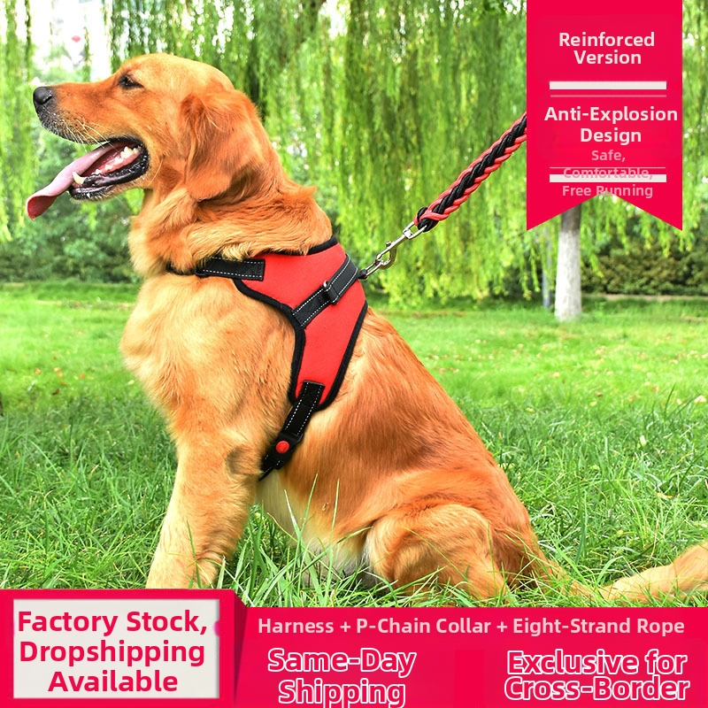 Šuns krūtinės diržas - reguliuojama, drobės medžiaga