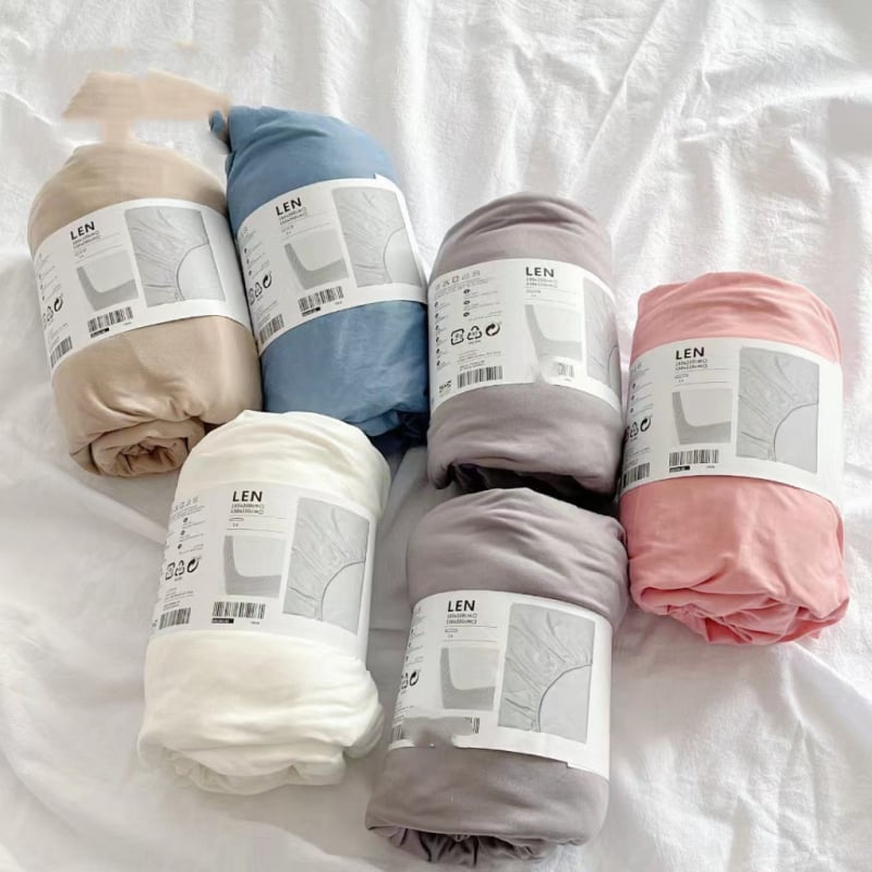 Cearșaf cu elastic Emperor Jing, bumbac tricotat, țesătură twill, vopsire reactiva