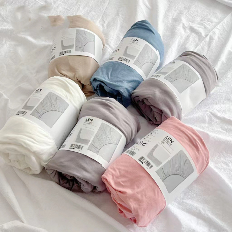 Cearșaf cu elastic Emperor Jing, bumbac tricotat, țesătură twill, vopsire reactiva