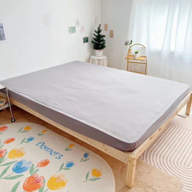 Cearșaf cu elastic Emperor Jing, bumbac tricotat, țesătură twill, vopsire reactiva