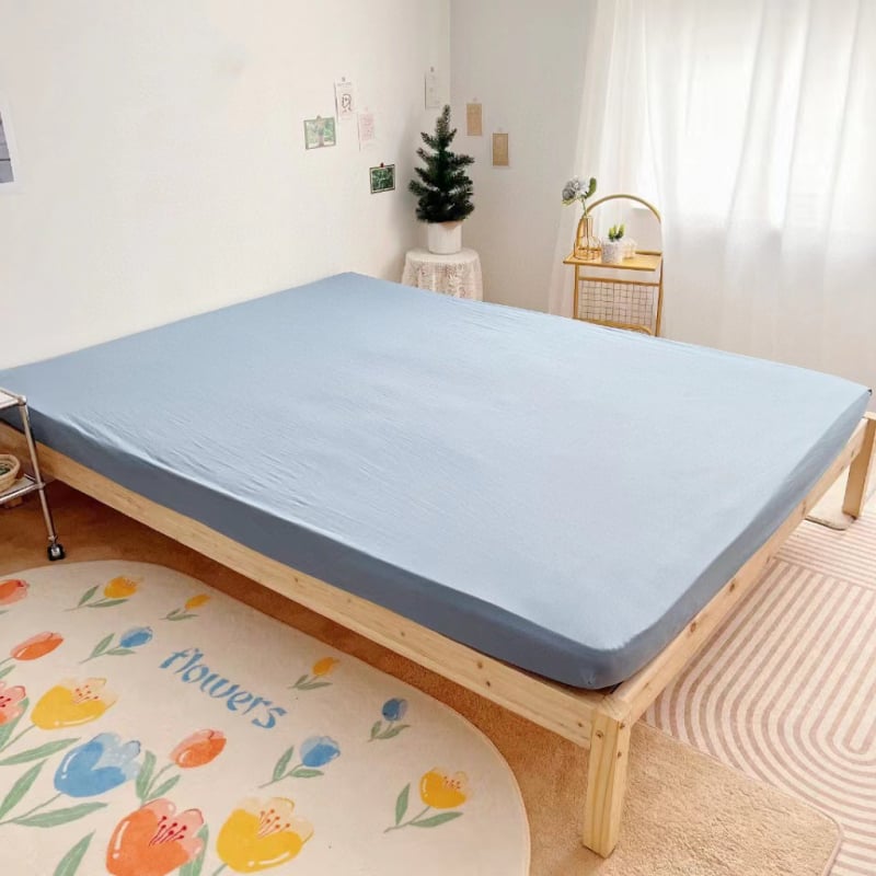 Cearșaf cu elastic Emperor Jing, bumbac tricotat, țesătură twill, vopsire reactiva