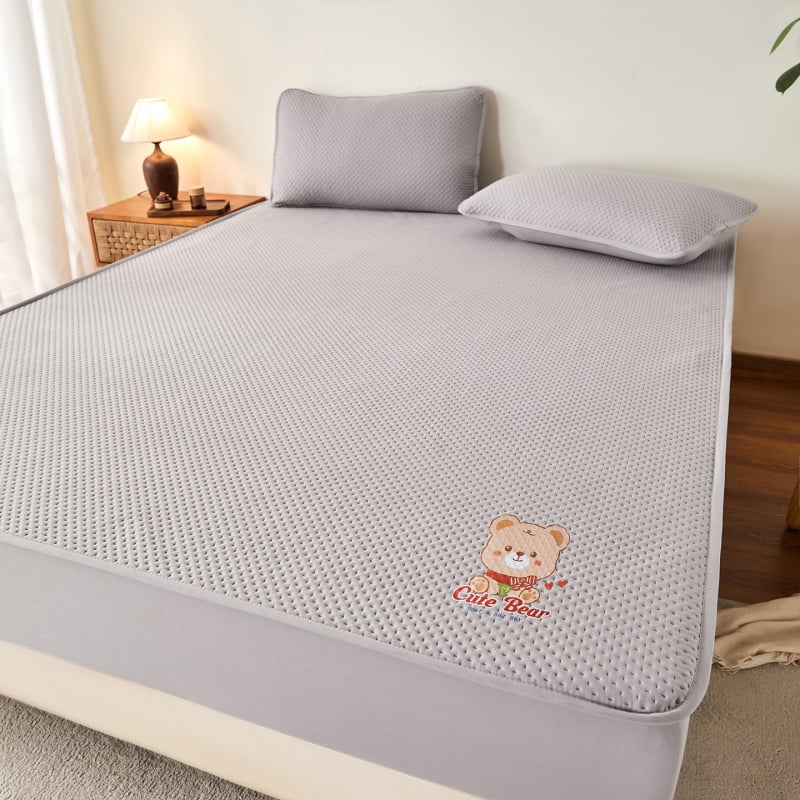 Set plahte za madrac s gumicom – poliester, twill, reaktivno tiskanje, prilagodljivo, uzorci jednobojni i crtani motivi