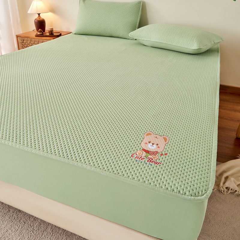 Set plahte za madrac s gumicom – poliester, twill, reaktivno tiskanje, prilagodljivo, uzorci jednobojni i crtani motivi