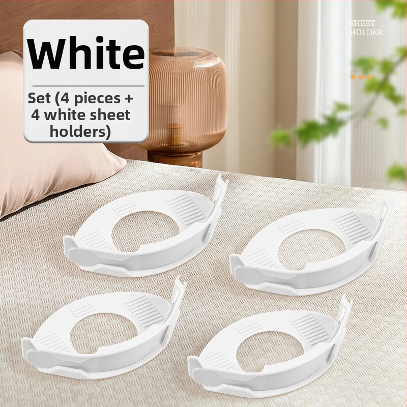 Fixator pentru cearșafuri, clip anti-alunecare, cataramă invizibilă, material PP, stil pastoral