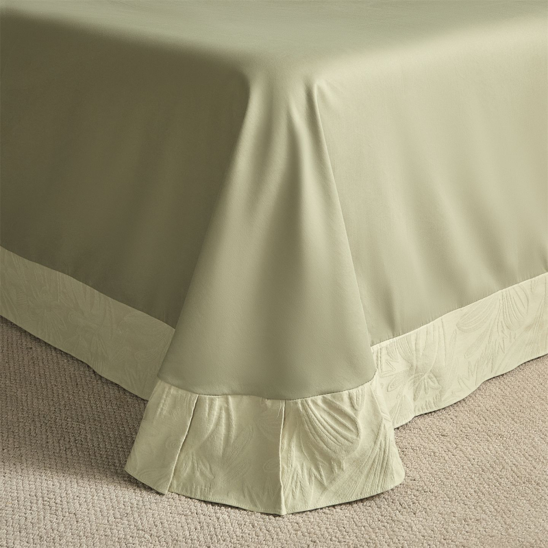 Jacquard posteljina od 100% pamuka, četverodijelni set posteljine, jednofarbna, lagani luksuz