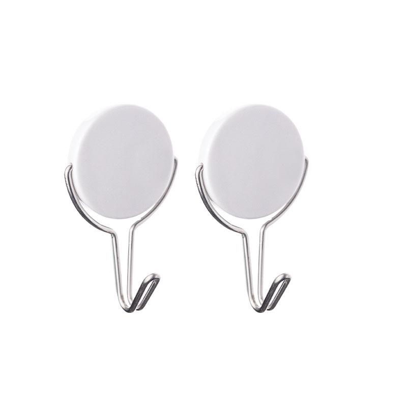 KOMEKI ljepljiva kuka, plastika, bez bušenja, set od 2 komada, nosivost 3 kg