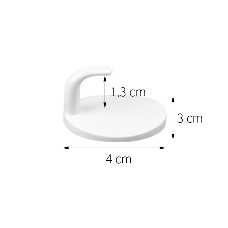 KOMEKI ljepljiva kuka, plastika, bez bušenja, set od 2 komada, nosivost 3 kg