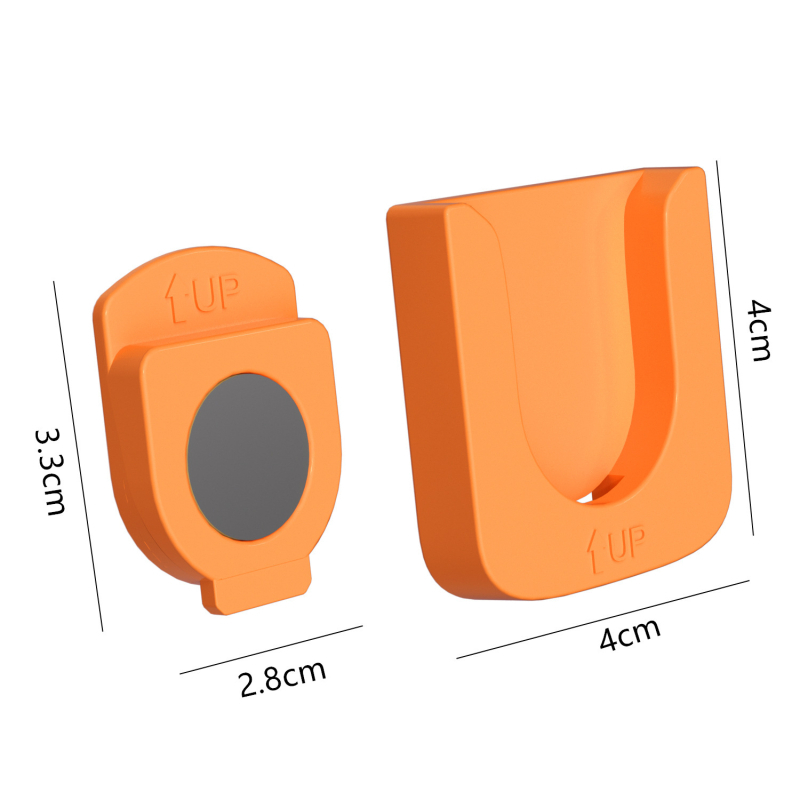 Držač za daljinski upravljač na zid s magnetskim kukom i vakuumskom čašicom, ABS, bez bušenja, nosivost 2 kg, moderan minimalistički dizajn