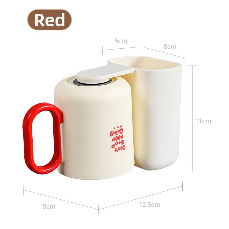 Fali fogkefetartó pohárral, fúrás nélkül, műanyagból