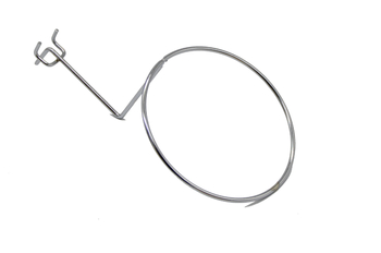 Željezni držač za šešire na perforiranoj ploči, s jednim kukom, moderan minimalistički stil, nosivost 3 kg, 1 komad