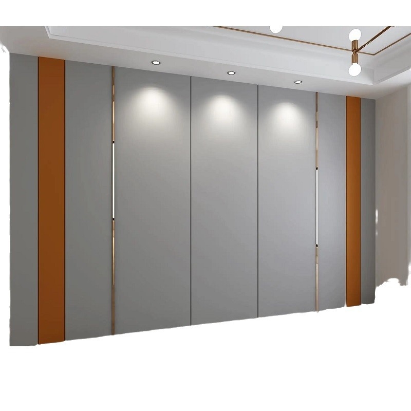 Panou de fundal moale pentru perete — pentru living și dormitor, PVC, stil simplu și modern, model monocrom, personalizare disponibilă