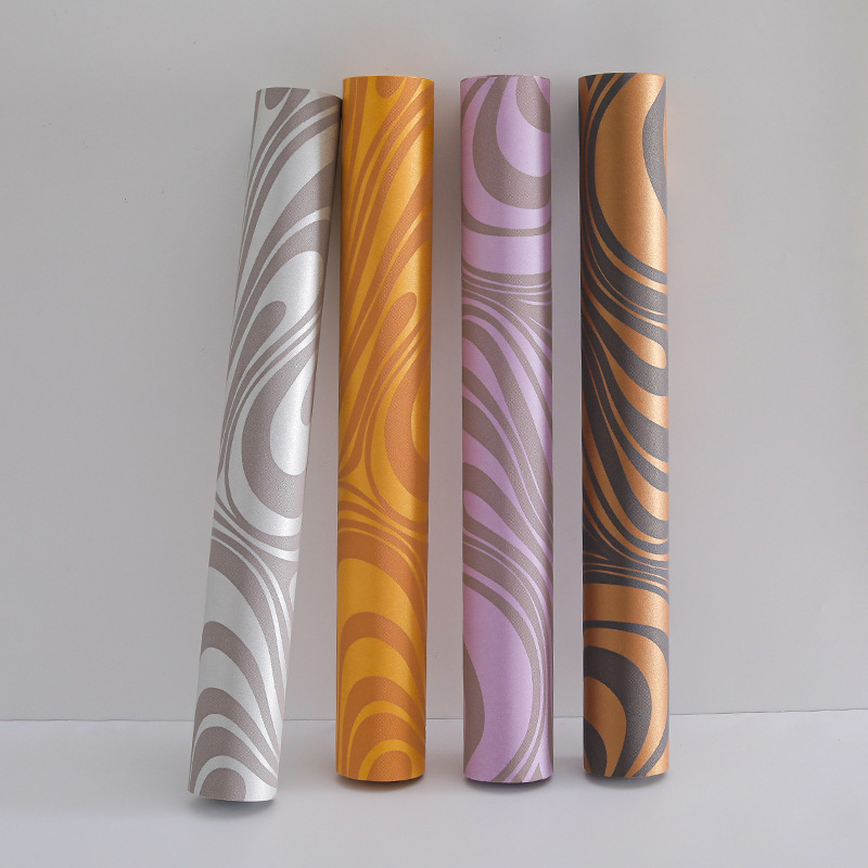 Moodne minimalistlik laineline mittekootud tapeet magamistuppa ja elutubasse, niiskuskindel, 3D abstraktne tekstuur