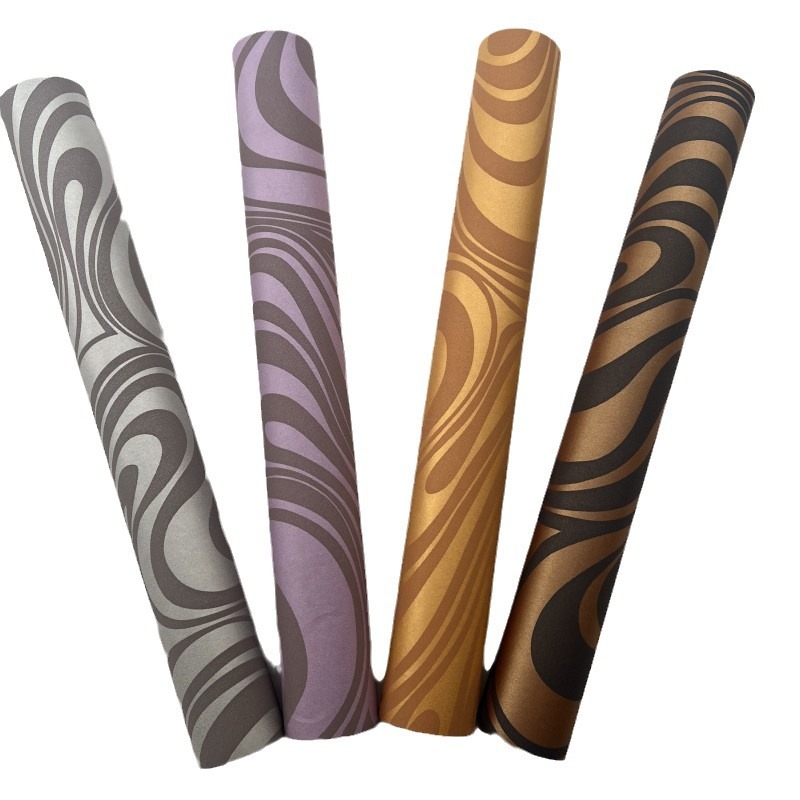 Moodne minimalistlik laineline mittekootud tapeet magamistuppa ja elutubasse, niiskuskindel, 3D abstraktne tekstuur