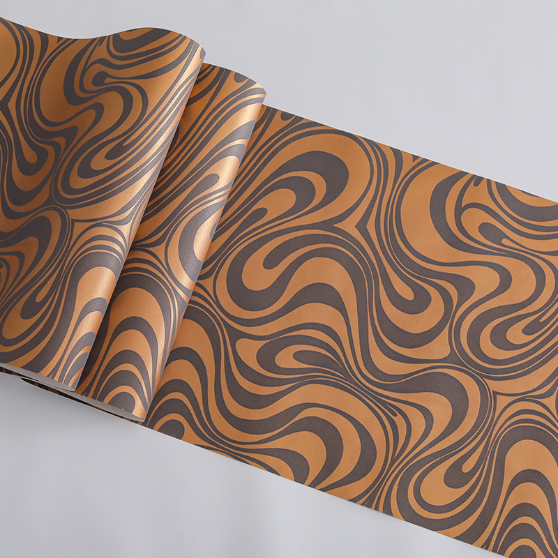 Moodne minimalistlik laineline mittekootud tapeet magamistuppa ja elutubasse, niiskuskindel, 3D abstraktne tekstuur