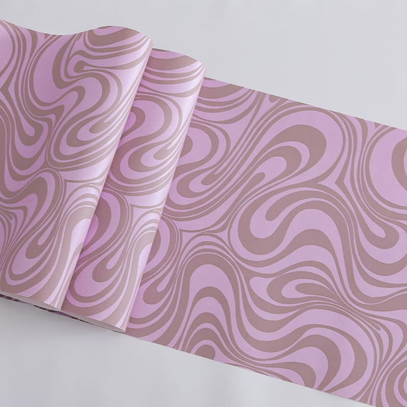 Moodne minimalistlik laineline mittekootud tapeet magamistuppa ja elutubasse, niiskuskindel, 3D abstraktne tekstuur