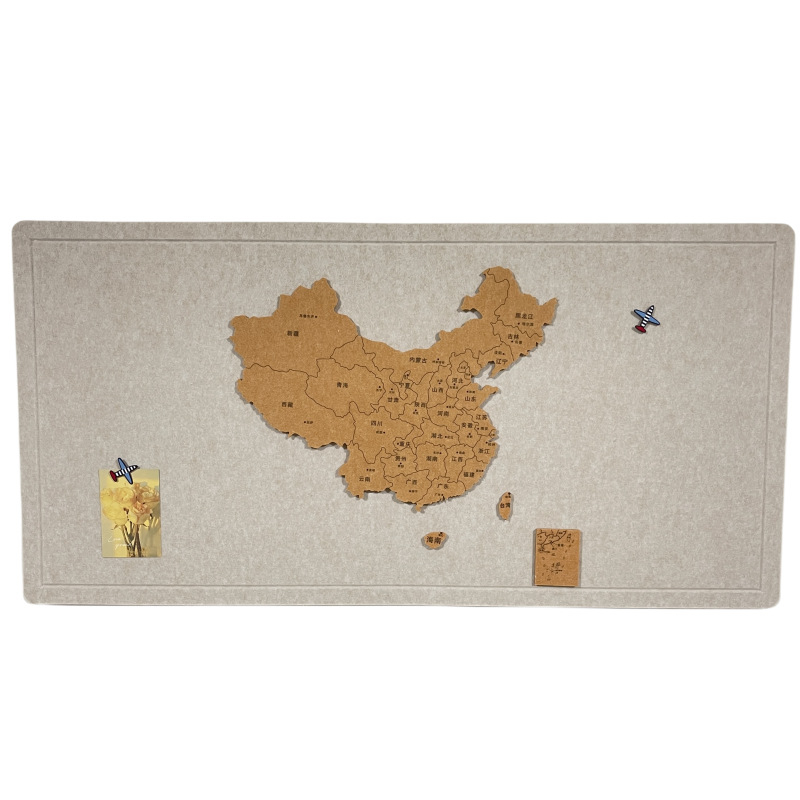 Стенен стикер – полиестерна карта с отпечатъци от пътувания, самозалепващ фотобанер за дневна, коридор и детска стая, огнеупорен