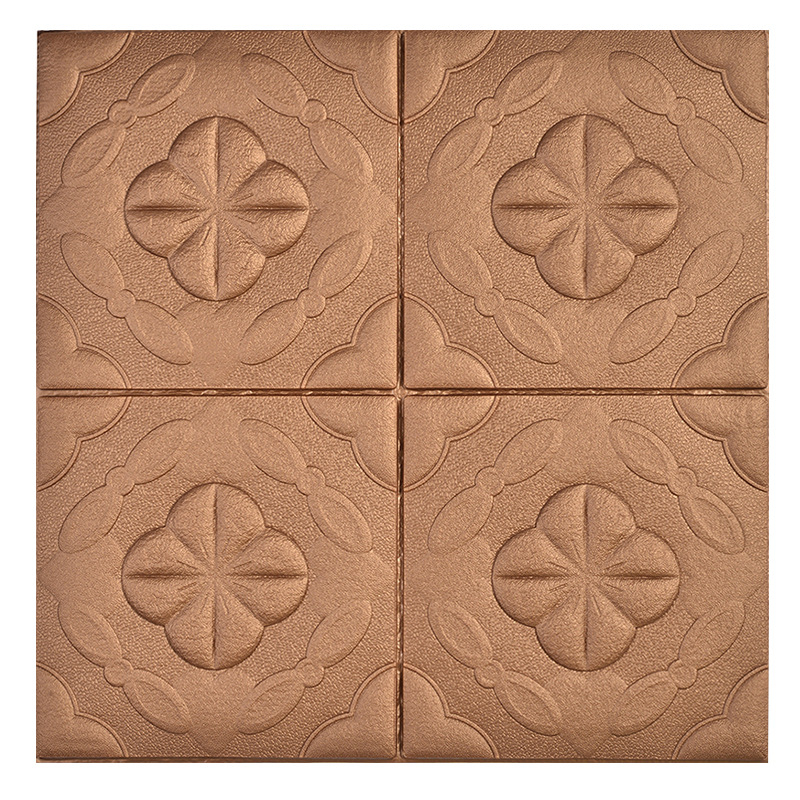 3D самозалепващ стенен стикер от пяна — водоустойчив, влагоустойчив, против замърсяване, звукоизолация, модел 29453