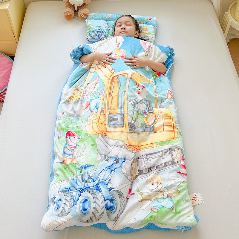 Laste velvetist magamiskott, kiudude täidis, sünteetiline kangas, kaal 1.6-2 kg