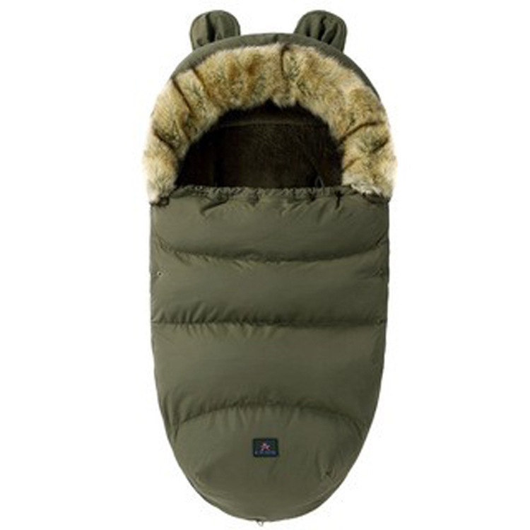 Spavaća vreća za bebe, tip kokon, debeli pamuk punjenje, flanel podstava, odvojivi rukavi, zimska toplina, duljina 100 cm
