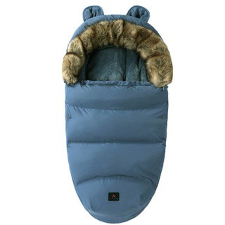 Spavaća vreća za bebe, tip kokon, debeli pamuk punjenje, flanel podstava, odvojivi rukavi, zimska toplina, duljina 100 cm