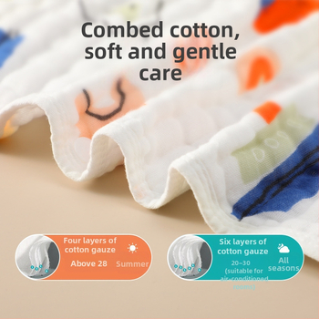 Belchiro Beebi magamiskott 100% puuvillast musliinist, käisteta, karikatuuristiil, tüüp: magamiskott / anti-kick tekk