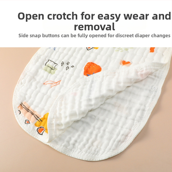 Belchiro Beebi magamiskott 100% puuvillast musliinist, käisteta, karikatuuristiil, tüüp: magamiskott / anti-kick tekk