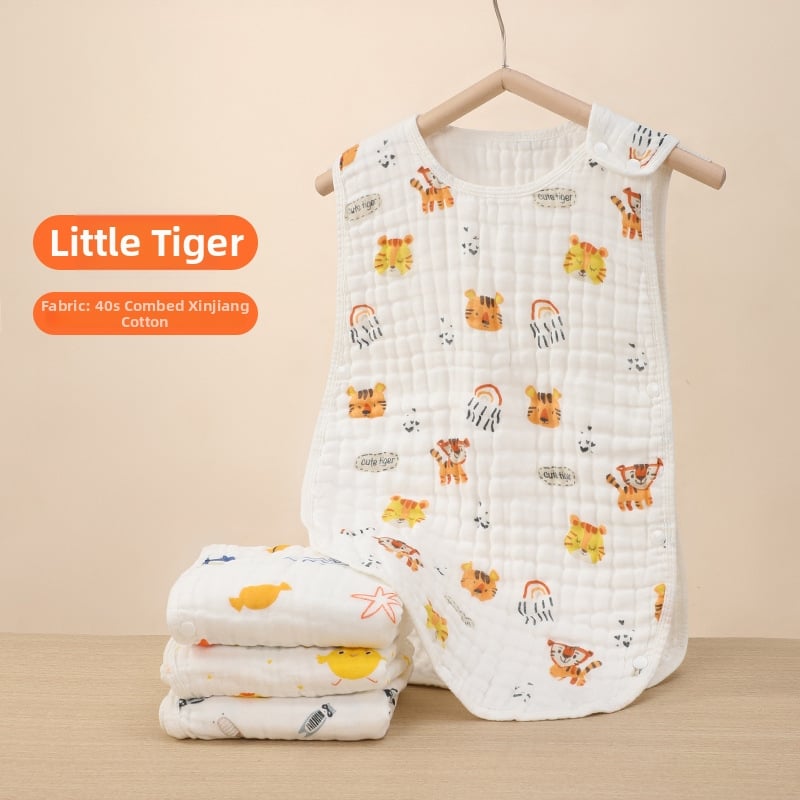 Belchiro Beebi magamiskott 100% puuvillast musliinist, käisteta, karikatuuristiil, tüüp: magamiskott / anti-kick tekk