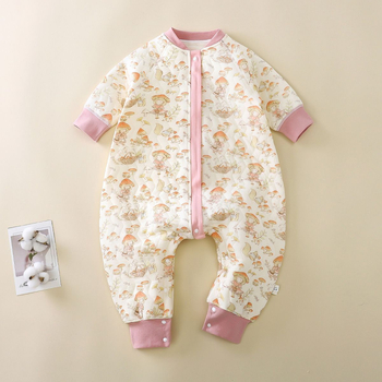 Spavaća vreća za djecu 1-3 godine, jesen-zima, srednje debeli pamuk materijal s poliester punjenjem, podstava 100% pamuk, kartunski uzorak, dizajn sa odvojenim nogama