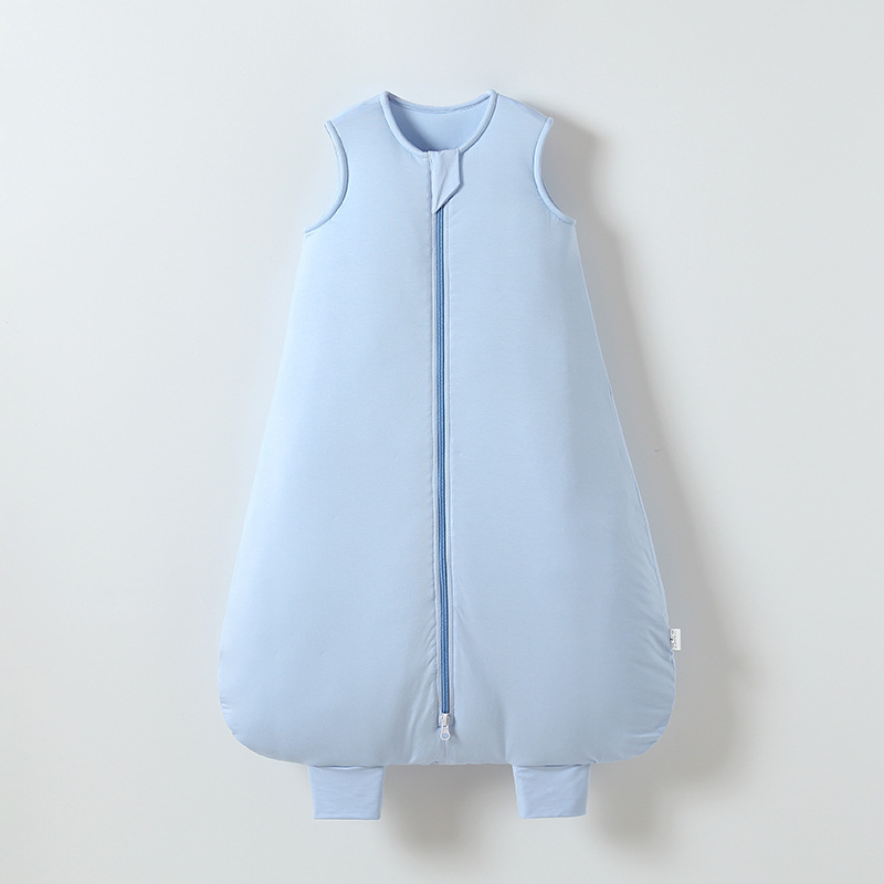 Spavaća vreća za bebe od bambusovih vlakana, debela za jesen i zimu, sve-u-jedan noćni komad za novorođenčad (0–1 godina) — stil prsluka, podstava 95% pamuk, punilo pamuk, zatvarač najlon