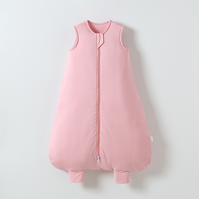 Spavaća vreća za bebe od bambusovih vlakana, debela za jesen i zimu, sve-u-jedan noćni komad za novorođenčad (0–1 godina) — stil prsluka, podstava 95% pamuk, punilo pamuk, zatvarač najlon
