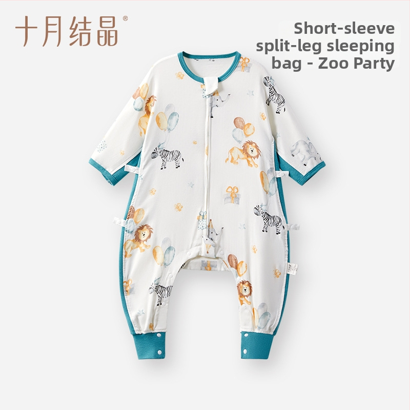 Väikelase magamiskott pikkade varrukatega, eraldatud jalgadega, nelja aastaaja kasutamiseks, regenereeritud tselluloosi kiududest (Tencel)