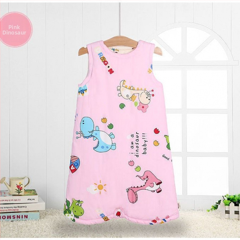 Beebi magamiskott 100% puuvillast, ilma varrukateta, sügisel-talvel kasutamiseks, unisex, anti-kick tekk