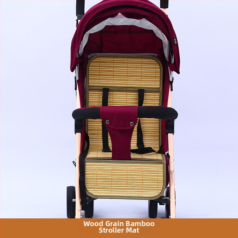 Бамбукова двустранна подложка за детска количка, подходяща за деца 0–1 година, универсална