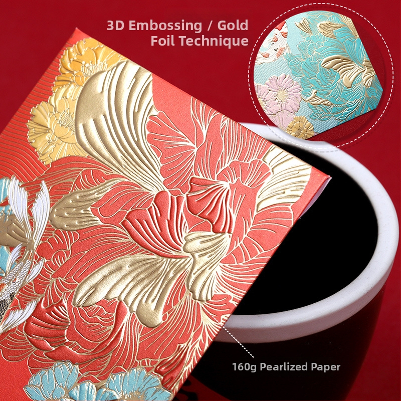 Svadobné obálkové tašky z perlpapiera, značka Brother Wen Chuang, s tlačeným logom, moderný minimalistický štýl