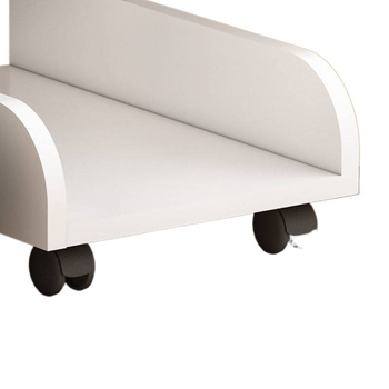 Преносим многоетажен стелаж за съхранение с колела — за грим и настолен компютър