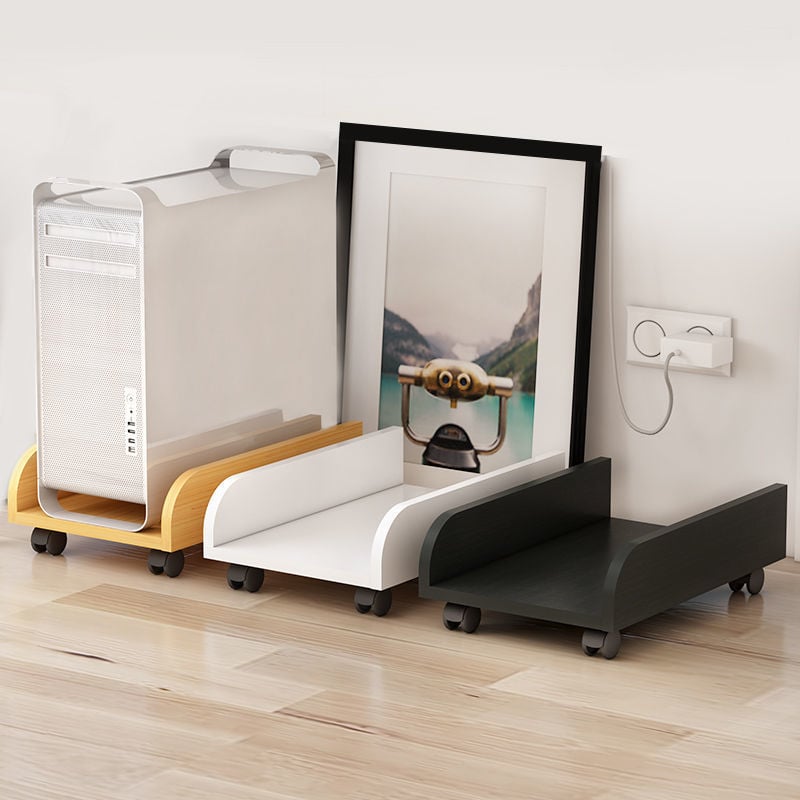 Преносим многоетажен стелаж за съхранение с колела — за грим и настолен компютър