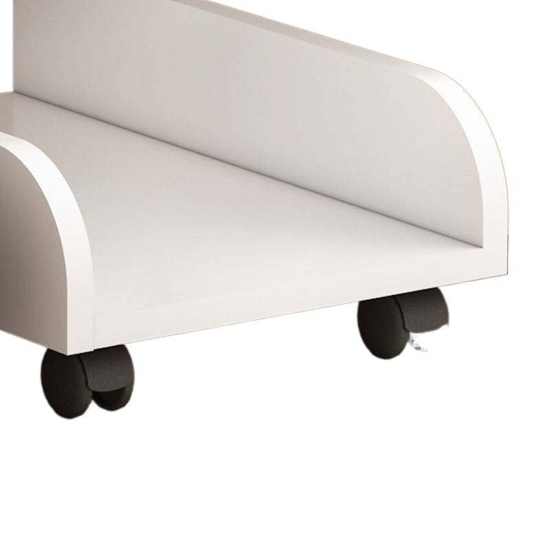 Преносим многоетажен стелаж за съхранение с колела — за грим и настолен компютър