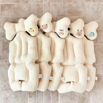 Подложка за бебешка количка и столче за хранене – памучна дишаща материя, персонализирана обработка, едночастично изпращане, позициониране: бебе, подложка