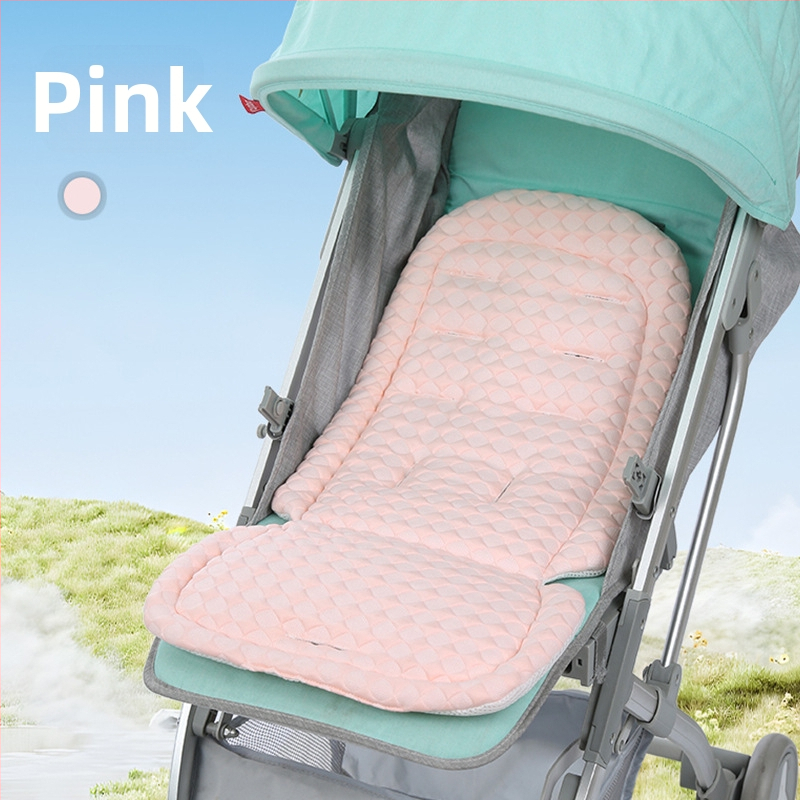 Covoraș pentru scaunul de la cărucior - Material Ice Silk răcoritor, pentru vară, potrivire universală pentru cărucior și scaun înalt