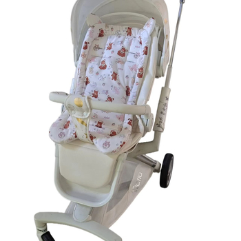 Възглавничка за седалка на детска количка от памук, дишаща и амортизираща за бебета и деца