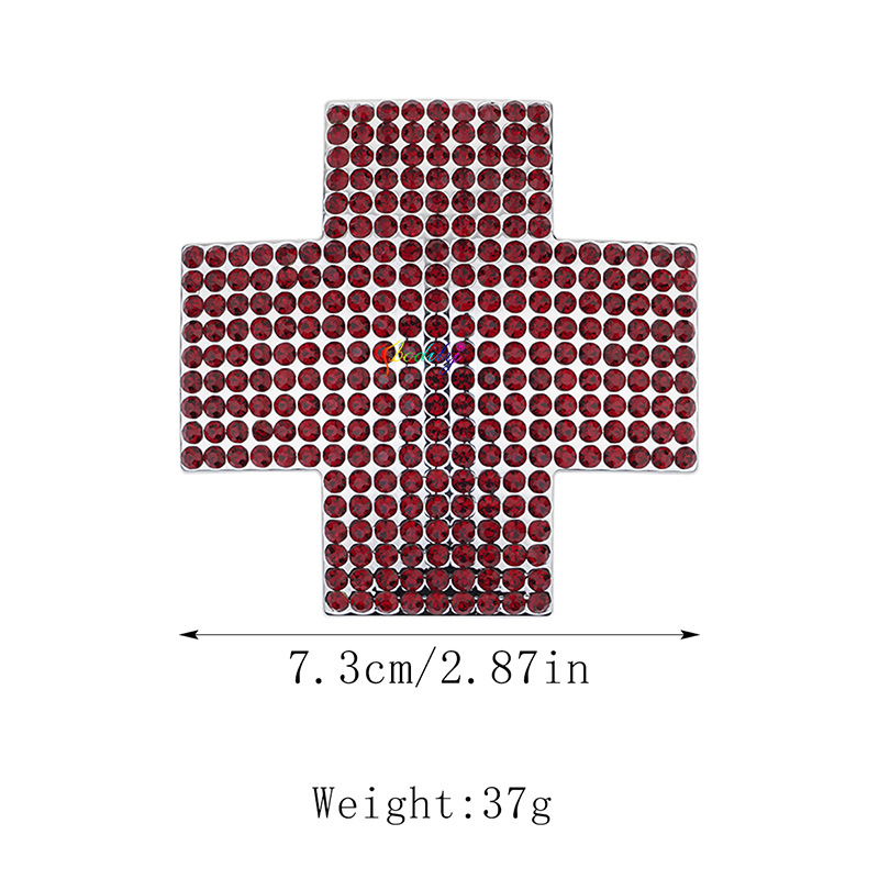 Geometrinis nipelių pleistras su kristalais, krūtinės papuošalas su elektroplavimu, lydinio įdėjus ir kūno grandinė