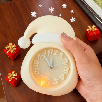 Karikatuurse jõulupuudega äratuskell, Seiko elektrooniline käik, LED-ekraan näidikute ja numbritega, akutoitega, ühepoolne