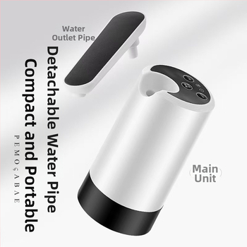 Οικιακός ηλεκτρικός διανομέας νερού σε φιάλες, αυτόματη πίεση για πόσιμο μεταλλικό νερό, Μοντέλο 076, 5V, 4W, σώμα PP, Εκκίνηση με ένα άγγιγμα