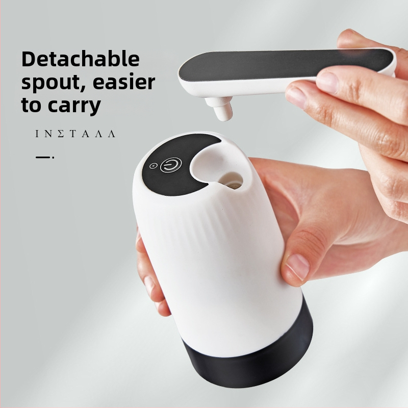 Domáci elektrický dávkovač vody z fľaše, automatický tlakový dávkovač pre minerálnu vodu, Model 076, 5V, 4W, PP telo, spustenie jedným dotykom